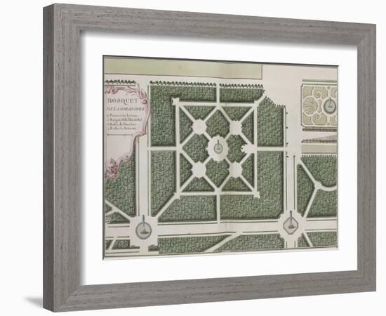 Recueil des châteaux, jardins, bosquets et fontaines de Versailles, Trianon-null-Framed Giclee Print