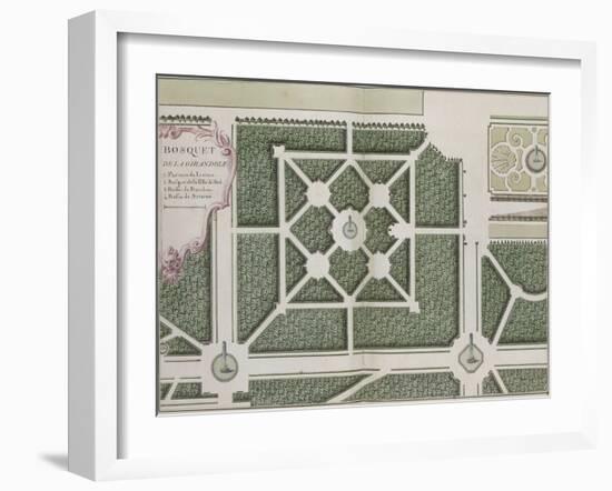 Recueil des châteaux, jardins, bosquets et fontaines de Versailles, Trianon-null-Framed Giclee Print