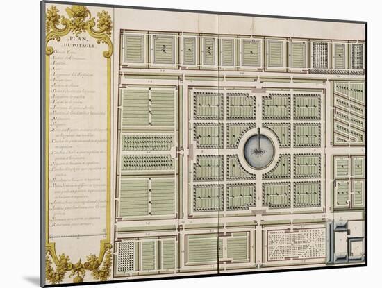 Recueil des "Plans des châteaux et jardins de Versailles en 1720" ; Composé pour Louis-Antoine de-Jean Chaufourier-Mounted Giclee Print