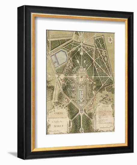 Recueil des "Plans des châteaux et parcs de Versailles, Trianon et Marly vers 1732" ; Relié aux-Pierre Prieur-Framed Giclee Print