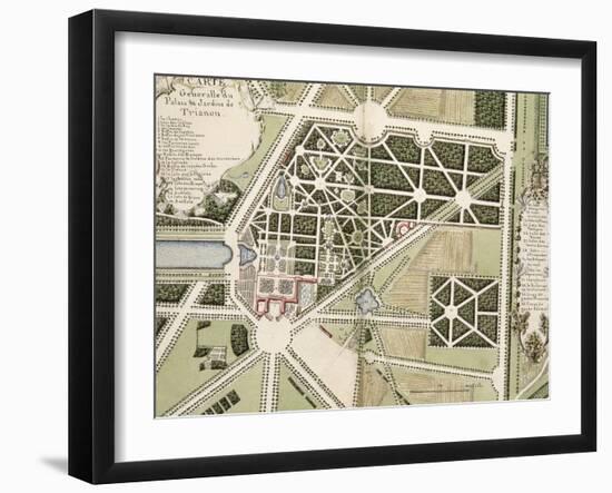 Recueil des "Plans des châteaux et parcs de Versailles, Trianon et Marly vers 1732" ; Relié aux-Pierre Prieur-Framed Giclee Print