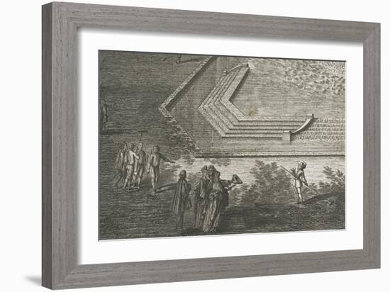 Recueil des "Plans, Profils et Elévations du Château de Versailles..." : planche 35 : vue-Maurice Baquoy-Framed Giclee Print