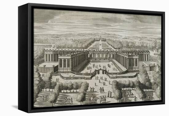 Recueil des "Plans, Profils et Elévations du Château de Versailles..." : planche 47 : vue-Pierre Lepautre-Framed Premier Image Canvas