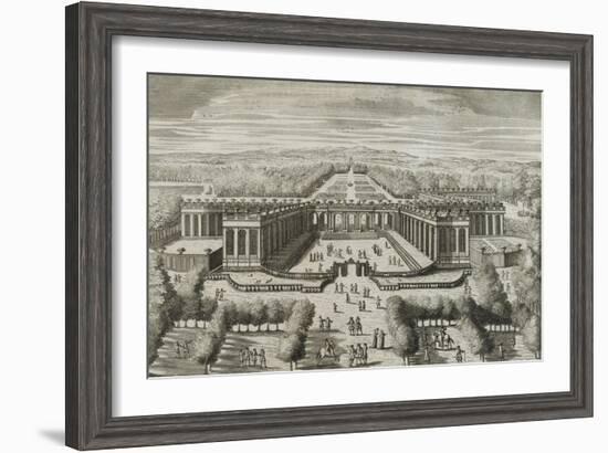 Recueil des "Plans, Profils et Elévations du Château de Versailles..." : planche 47 : vue-Pierre Lepautre-Framed Giclee Print