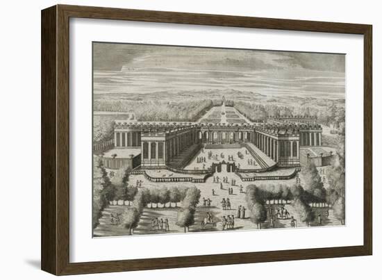 Recueil des "Plans, Profils et Elévations du Château de Versailles..." : planche 47 : vue-Pierre Lepautre-Framed Giclee Print