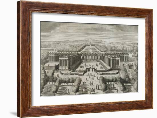 Recueil des "Plans, Profils et Elévations du Château de Versailles..." : planche 47 : vue-Pierre Lepautre-Framed Giclee Print