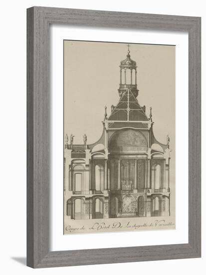 Recueil des "Plans, Profils et Elévations du Château de Versailles..." : planche 6 : coupe-Pierre Lepautre-Framed Giclee Print