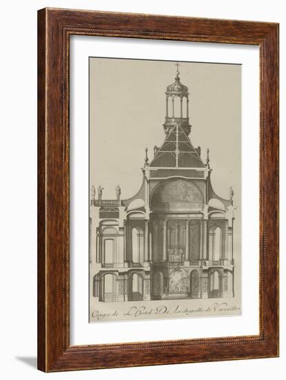 Recueil des "Plans, Profils et Elévations du Château de Versailles..." : planche 6 : coupe-Pierre Lepautre-Framed Giclee Print