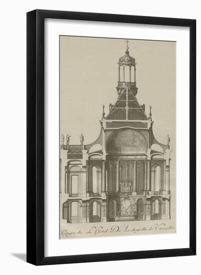 Recueil des "Plans, Profils et Elévations du Château de Versailles..." : planche 6 : coupe-Pierre Lepautre-Framed Giclee Print