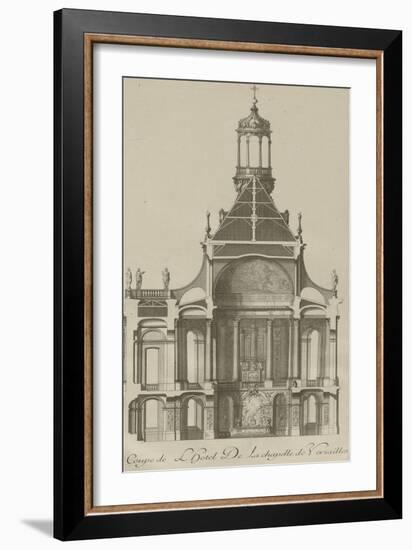 Recueil des "Plans, Profils et Elévations du Château de Versailles..." : planche 6 : coupe-Pierre Lepautre-Framed Giclee Print