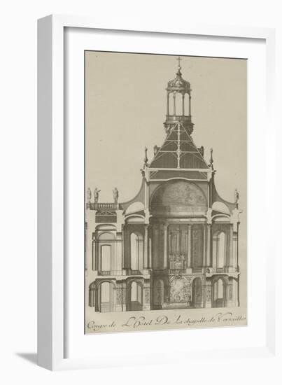 Recueil des "Plans, Profils et Elévations du Château de Versailles..." : planche 6 : coupe-Pierre Lepautre-Framed Giclee Print