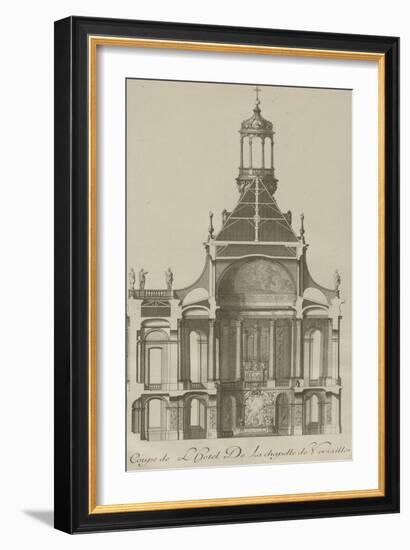 Recueil des "Plans, Profils et Elévations du Château de Versailles..." : planche 6 : coupe-Pierre Lepautre-Framed Giclee Print