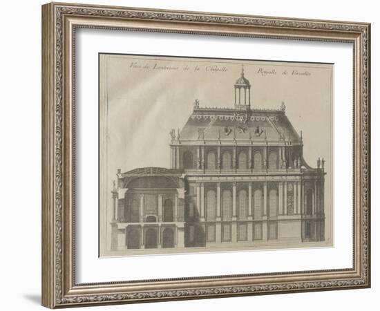 Recueil des "Plans, Profils et Elévations du Château de Versailles..." : planche 8 : vue de-Pierre Lepautre-Framed Giclee Print