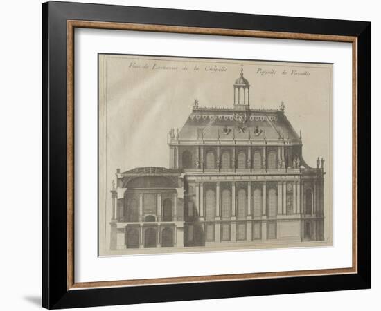 Recueil des "Plans, Profils et Elévations du Château de Versailles..." : planche 8 : vue de-Pierre Lepautre-Framed Giclee Print