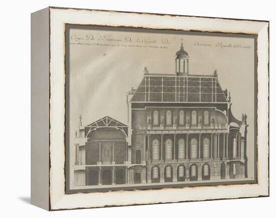 Recueil des "Plans, Profils et Elévations du Château de Versailles..." : planche 9 : coupe-Pierre Lepautre-Framed Premier Image Canvas