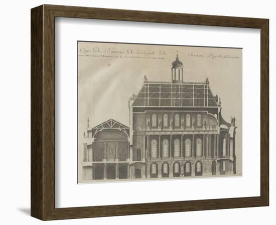 Recueil des "Plans, Profils et Elévations du Château de Versailles..." : planche 9 : coupe-Pierre Lepautre-Framed Giclee Print