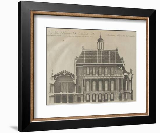 Recueil des "Plans, Profils et Elévations du Château de Versailles..." : planche 9 : coupe-Pierre Lepautre-Framed Giclee Print