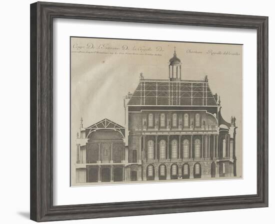 Recueil des "Plans, Profils et Elévations du Château de Versailles..." : planche 9 : coupe-Pierre Lepautre-Framed Giclee Print