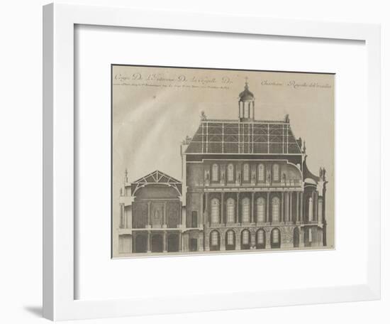 Recueil des "Plans, Profils et Elévations du Château de Versailles..." : planche 9 : coupe-Pierre Lepautre-Framed Giclee Print