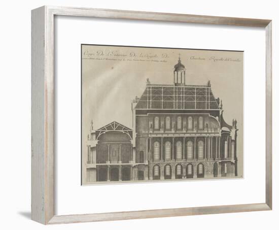 Recueil des "Plans, Profils et Elévations du Château de Versailles..." : planche 9 : coupe-Pierre Lepautre-Framed Giclee Print