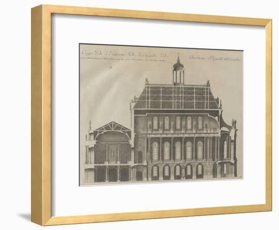 Recueil des "Plans, Profils et Elévations du Château de Versailles..." : planche 9 : coupe-Pierre Lepautre-Framed Giclee Print