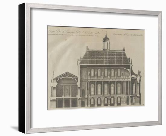 Recueil des "Plans, Profils et Elévations du Château de Versailles..." : planche 9 : coupe-Pierre Lepautre-Framed Giclee Print