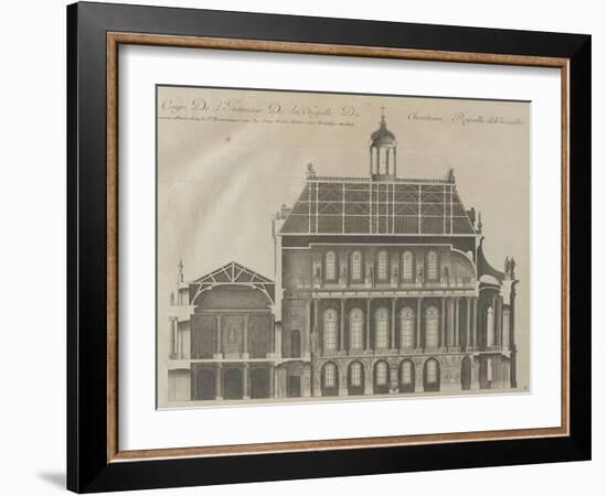 Recueil des "Plans, Profils et Elévations du Château de Versailles..." : planche 9 : coupe-Pierre Lepautre-Framed Giclee Print