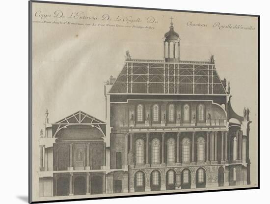 Recueil des "Plans, Profils et Elévations du Château de Versailles..." : planche 9 : coupe-Pierre Lepautre-Mounted Giclee Print