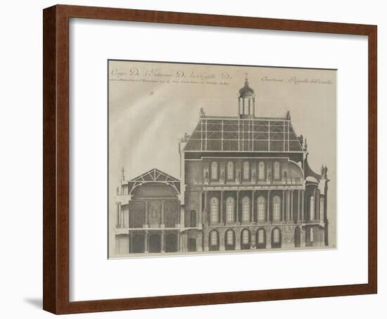 Recueil des "Plans, Profils et Elévations du Château de Versailles..." : planche 9 : coupe-Pierre Lepautre-Framed Giclee Print