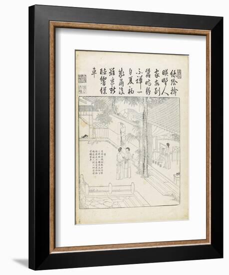 Recueil du Yuzhi gengzhitu "tableau du labourage et du tissage"--Framed Giclee Print