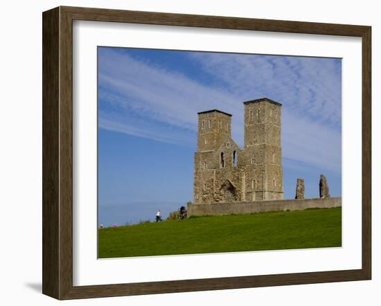 Reculver Towers, Herne Bay, Kent, England, United Kingdom, Europe-Charles Bowman-Framed Photographic Print