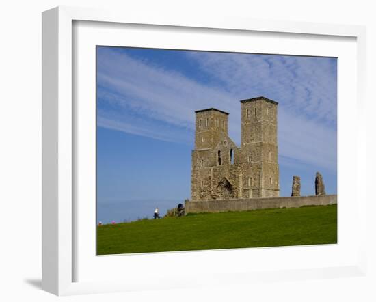 Reculver Towers, Herne Bay, Kent, England, United Kingdom, Europe-Charles Bowman-Framed Photographic Print