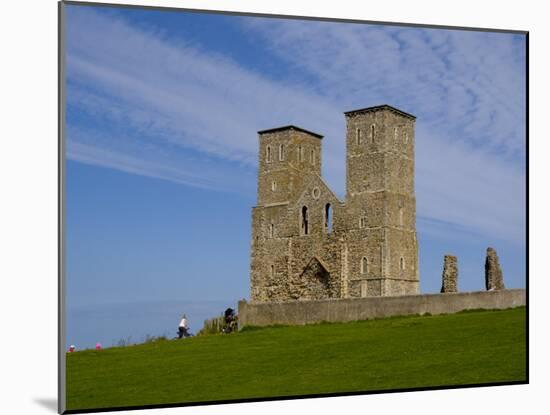 Reculver Towers, Herne Bay, Kent, England, United Kingdom, Europe-Charles Bowman-Mounted Photographic Print