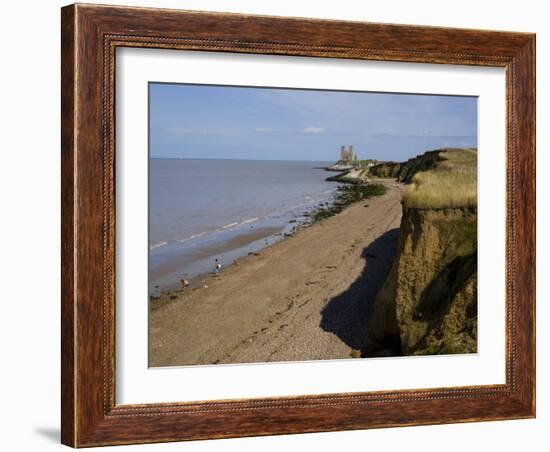 Reculver Towers, Herne Bay, Kent, England, United Kingdom, Europe-Charles Bowman-Framed Photographic Print