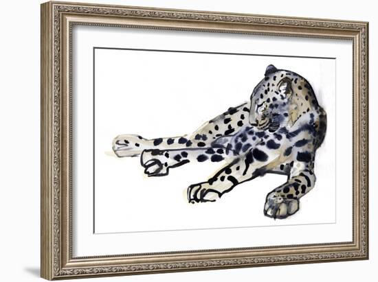 Recumbent (Arabian Leopard), 2008-Mark Adlington-Framed Giclee Print