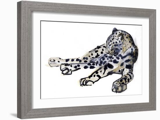 Recumbent (Arabian Leopard), 2008-Mark Adlington-Framed Giclee Print