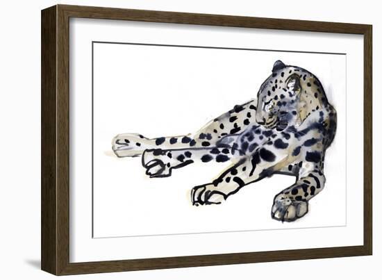 Recumbent (Arabian Leopard), 2008-Mark Adlington-Framed Giclee Print