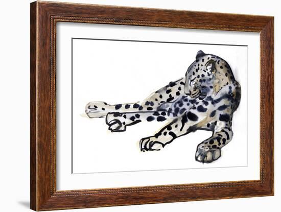 Recumbent (Arabian Leopard), 2008-Mark Adlington-Framed Giclee Print