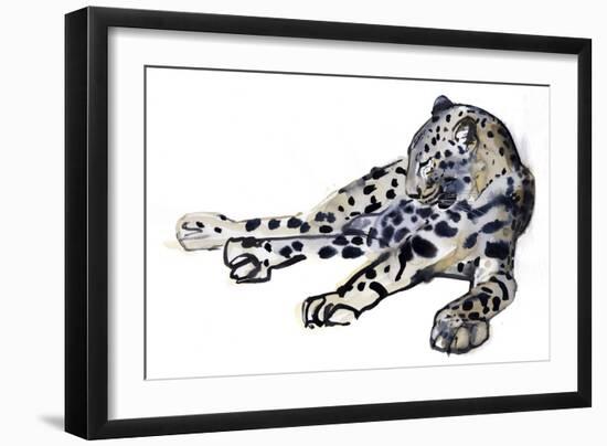 Recumbent (Arabian Leopard), 2008-Mark Adlington-Framed Giclee Print