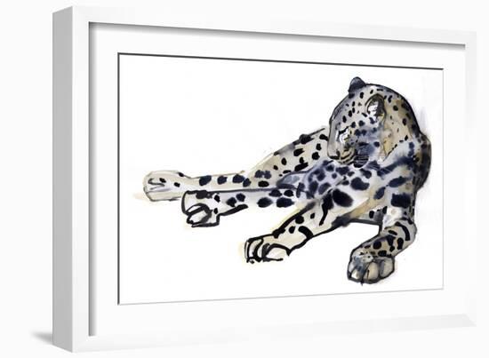 Recumbent (Arabian Leopard), 2008-Mark Adlington-Framed Giclee Print