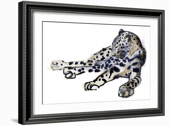 Recumbent (Arabian Leopard), 2008-Mark Adlington-Framed Giclee Print