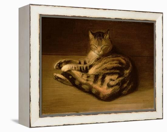 Recumbent Cat, 1898-Théophile Alexandre Steinlen-Framed Premier Image Canvas