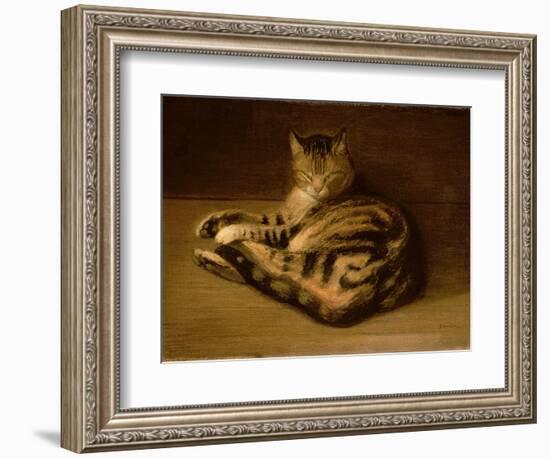 Recumbent Cat, 1898-Théophile Alexandre Steinlen-Framed Giclee Print