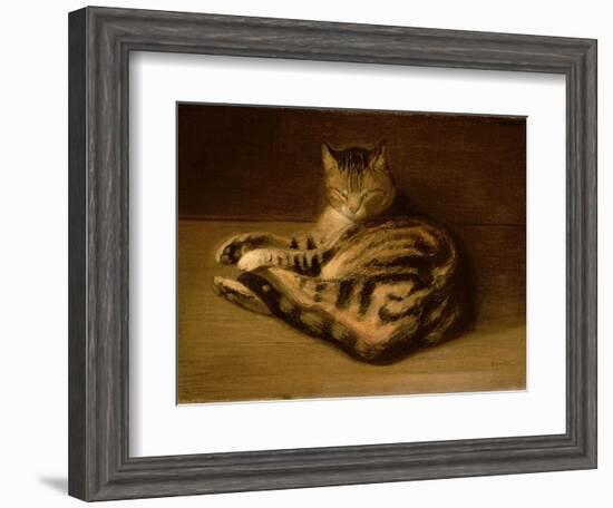 Recumbent Cat, 1898-Théophile Alexandre Steinlen-Framed Giclee Print