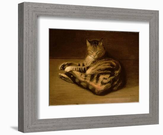 Recumbent Cat, 1898-Théophile Alexandre Steinlen-Framed Giclee Print