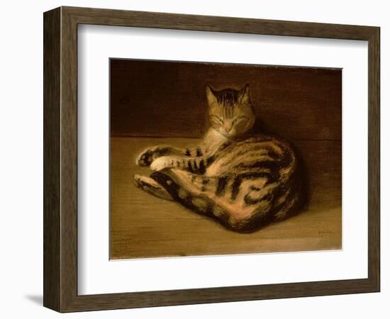 Recumbent Cat, 1898-Théophile Alexandre Steinlen-Framed Giclee Print