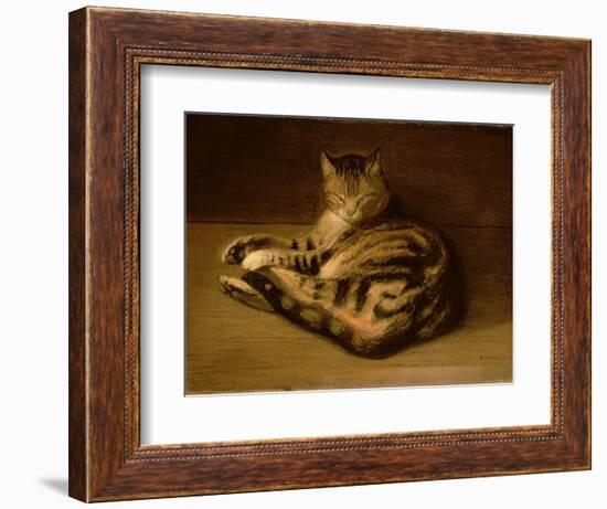 Recumbent Cat, 1898-Théophile Alexandre Steinlen-Framed Giclee Print