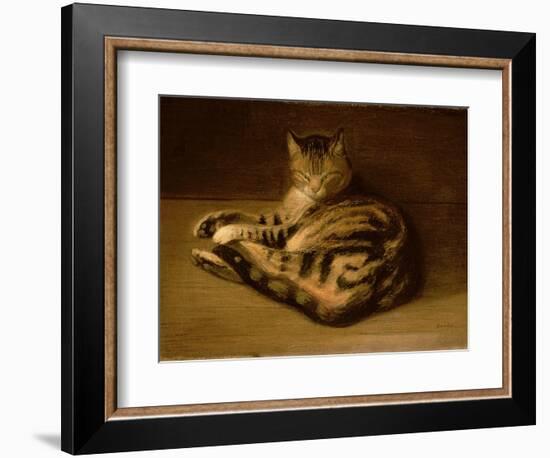 Recumbent Cat, 1898-Théophile Alexandre Steinlen-Framed Giclee Print