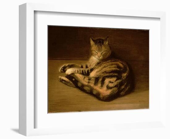 Recumbent Cat, 1898-Théophile Alexandre Steinlen-Framed Giclee Print