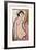 Recumbent Nude-Ernst Ludwig Kirchner-Framed Premium Giclee Print